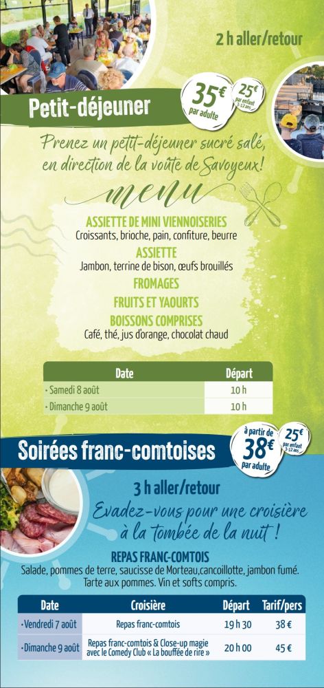 Croisière Saône 2026 - Savoyeux